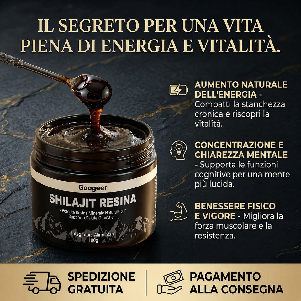 Shilajit 100% Puro - Energia Naturale per Affrontare l'Estate 💎