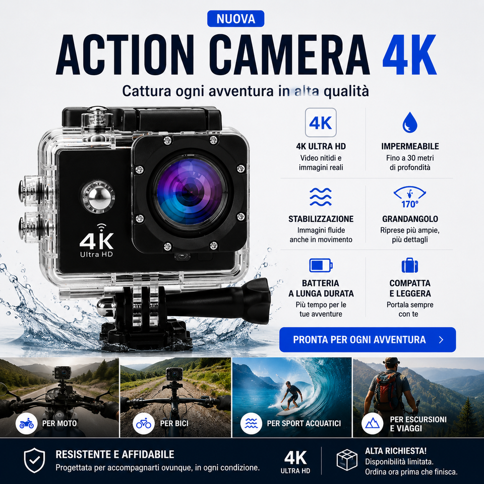 Action Camera 4K Ultra HD