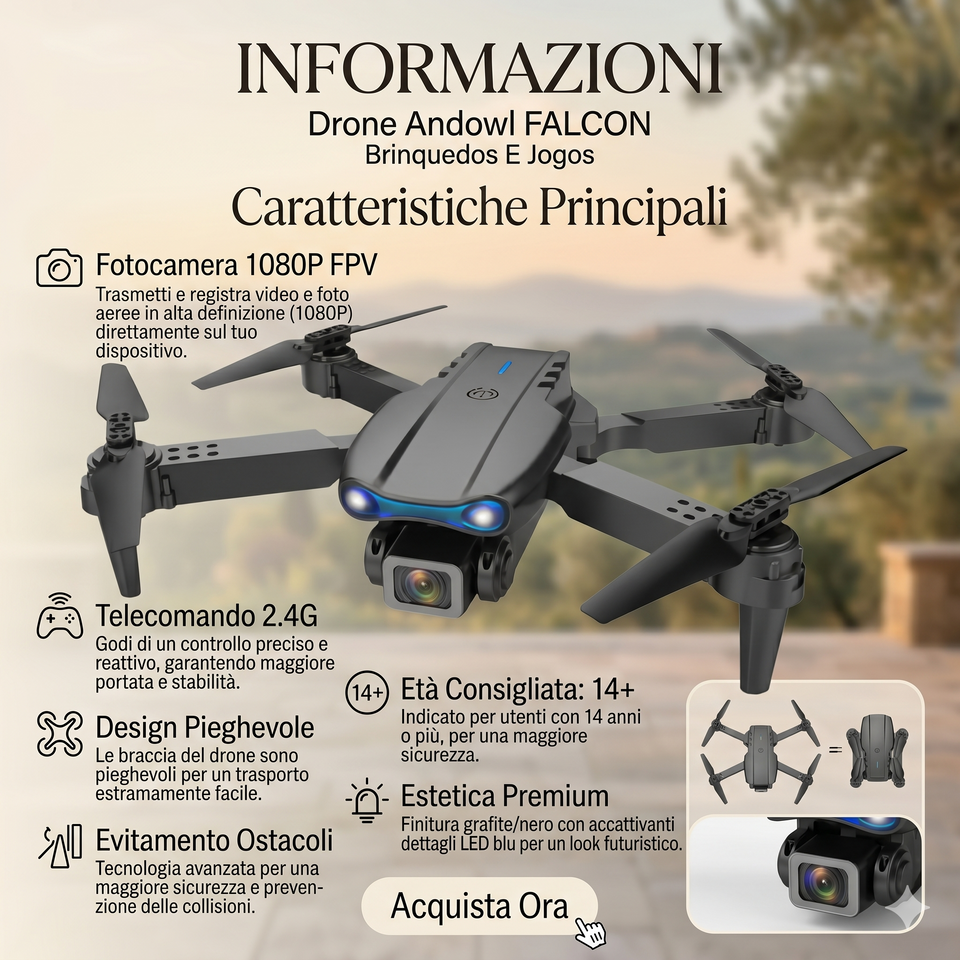 Drone Falcon Andowl 1080P